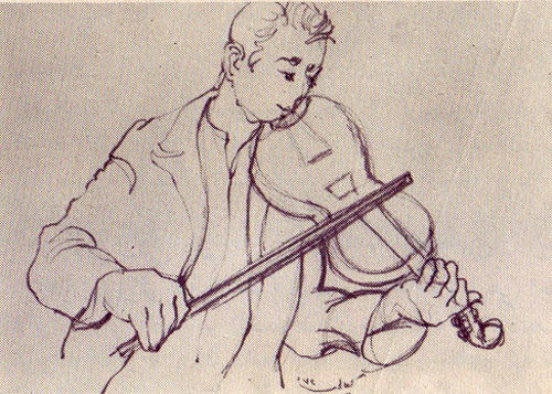 The violin player