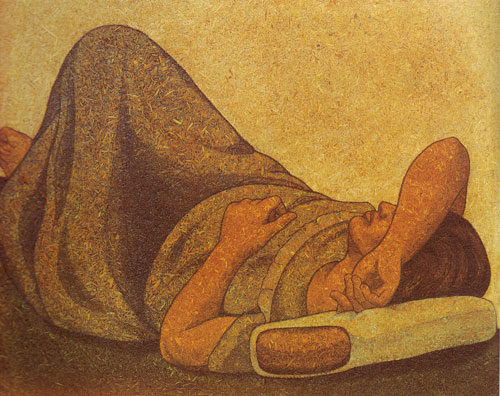 Woman lying down