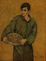 Boy with tray