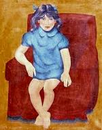 طفلة ومقعد طفلة ومقعد